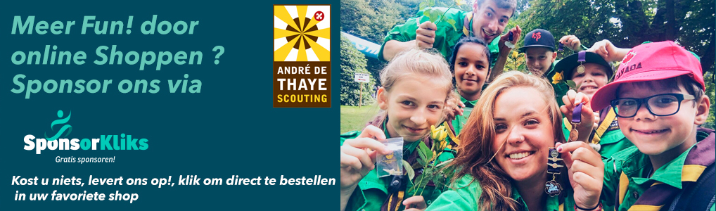 Scouting André de Thaye Arnhem: Sponsorkliks